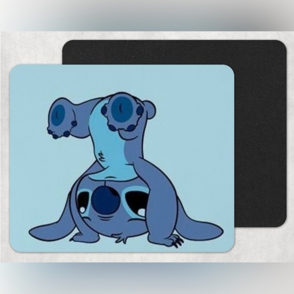 Blue Stitch Mouse Pad